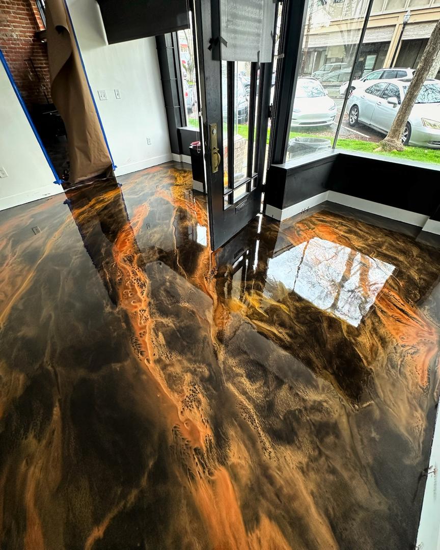 Luxury Metallic Epoxy Flooring